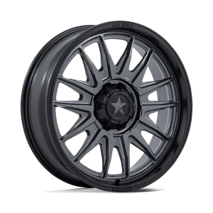 MSA Offroad Wheels – COMMANDER – Gunmetal – 15″x7″ 10mm – All weather Wheels – MA055AB15704010
